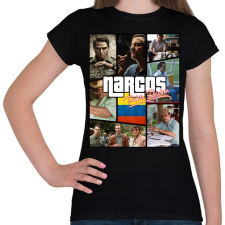 PRINTFASHION Narcos - Női póló - Fekete női póló