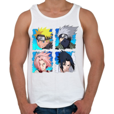 PRINTFASHION Naruto 4 karakter - Férfi atléta - Fehér atléta, trikó