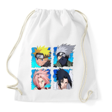 PRINTFASHION Naruto 4 karakter - Sportzsák, Tornazsák - Fehér tornazsák