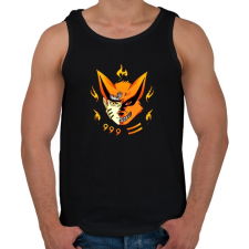 PRINTFASHION Naruto and Kurama - Férfi atléta - Fekete atléta, trikó