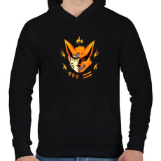 PRINTFASHION Naruto and Kurama - Férfi kapucnis pulóver - Fekete