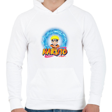 PRINTFASHION Naruto - Férfi kapucnis pulóver - Fehér