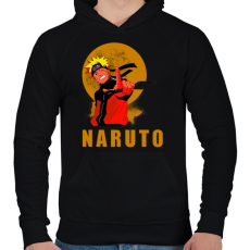 PRINTFASHION Naruto - Férfi kapucnis pulóver - Fekete