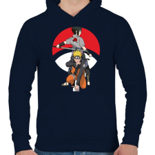 PRINTFASHION Naruto - Férfi kapucnis pulóver - Sötétkék férfi pulóver, kardigán