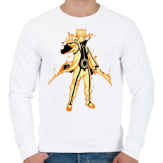 PRINTFASHION Naruto Kurama mód - Férfi pulóver - Fehér