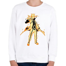 PRINTFASHION Naruto Kurama mód - Gyerek pulóver - Fehér
