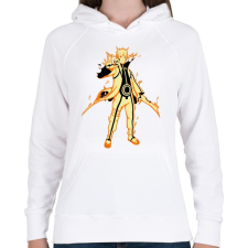 PRINTFASHION Naruto Kurama mód - Női kapucnis pulóver - Fehér női pulóver, kardigán
