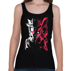 PRINTFASHION Naruto Kurama - Női atléta - Fekete