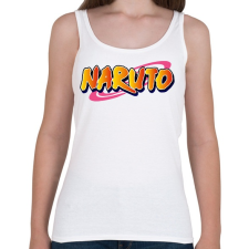 PRINTFASHION Naruto logo - Női atléta - Fehér női trikó