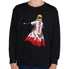 PRINTFASHION Naruto Minato - Gyerek pulóver - Fekete