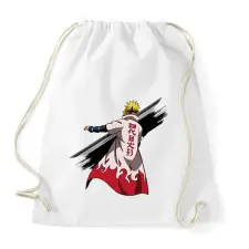 PRINTFASHION Naruto Minoto - Sportzsák, Tornazsák - Fehér tornazsák