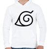 PRINTFASHION naruto naruto - Férfi kapucnis pulóver - Fehér