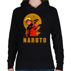 PRINTFASHION Naruto - Női kapucnis pulóver - Fekete