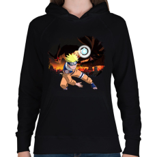 PRINTFASHION Naruto - Női kapucnis pulóver - Fekete