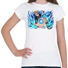 PRINTFASHION Naruto Rasengan - Női póló - Fehér női póló