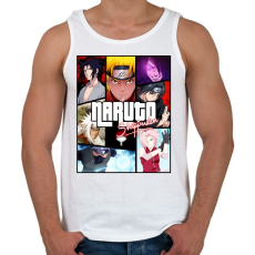 PRINTFASHION Naruto Shippuuden - Férfi atléta - Fehér