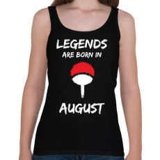 PRINTFASHION Naruto szülinap - Augusztus - Női atléta - Fekete