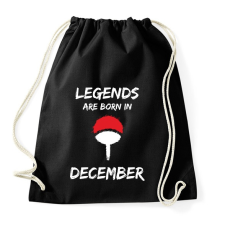 PRINTFASHION Naruto szülinap - December - Sportzsák, Tornazsák - Fekete tornazsák