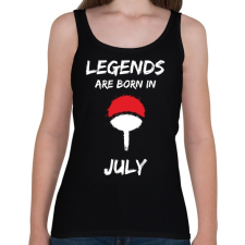 PRINTFASHION Naruto szülinap - Július - Női atléta - Fekete női trikó