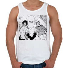 PRINTFASHION Naruto vs Sasuke - Férfi atléta - Fehér atléta, trikó