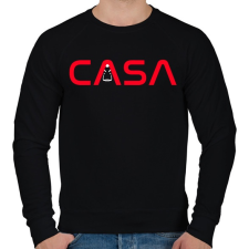 PRINTFASHION NASA - A nagy pénzrablás - Férfi pulóver - Fekete férfi pulóver, kardigán