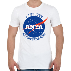 PRINTFASHION Nasa Anya - Férfi póló - Fehér