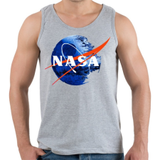 PRINTFASHION NASA Halálcsillag logo - Férfi atléta - Sport szürke atléta, trikó