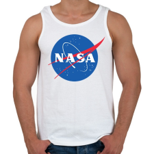 PRINTFASHION NASA logo - Férfi atléta - Fehér atléta, trikó