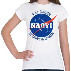 PRINTFASHION Nasa Nagymama - Női póló - Fehér