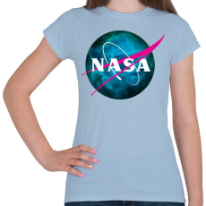 PRINTFASHION NASA NEBULA - Női póló - Világoskék