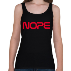 PRINTFASHION NASA - NOPE - Női atléta - Fekete