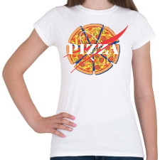 PRINTFASHION Nasa Pizza - Női póló - Fehér női póló