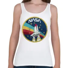 PRINTFASHION NASA vintage - Női atléta - Fehér női trikó