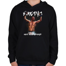 PRINTFASHION Nate Diaz - Gyerek kapucnis pulóver - Fekete