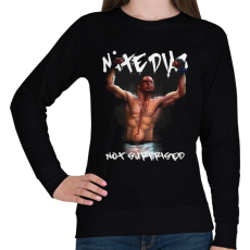 PRINTFASHION Nate Diaz - Női pulóver - Fekete