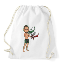 PRINTFASHION Nate Diaz - Sportzsák, Tornazsák - Fehér tornazsák