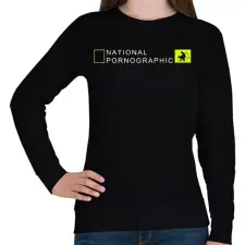 PRINTFASHION national pornographic - Női pulóver - Fekete női pulóver, kardigán
