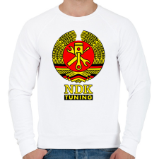 PRINTFASHION NDK DDR Műhely Tuning Címer (3 szín) - Férfi pulóver - Fehér férfi pulóver, kardigán