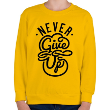 PRINTFASHION Ne add fel - Gyerek pulóver - Sárga gyerek pulóver, kardigán