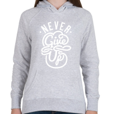 PRINTFASHION Ne add fel - Női kapucnis pulóver - Sport szürke női pulóver, kardigán