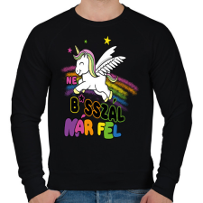 PRINTFASHION Ne basszál már fel! - Férfi pulóver - Fekete férfi pulóver, kardigán