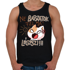 PRINTFASHION Ne basszatok fel ma! Légyszi! - Férfi atléta - Fekete atléta, trikó