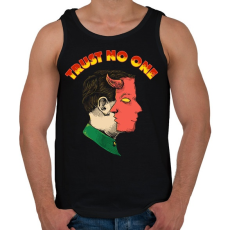 PRINTFASHION Ne bízz meg senkiben - Férfi atléta - Fekete