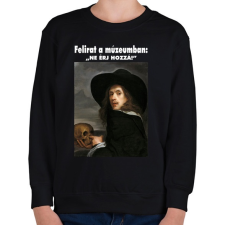 PRINTFASHION Ne érj hozzá! - Gyerek pulóver - Fekete gyerek pulóver, kardigán