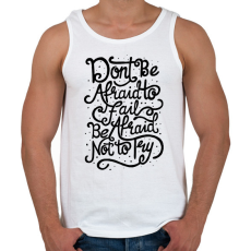 PRINTFASHION Ne félj! - Férfi atléta - Fehér