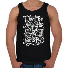 PRINTFASHION Ne félj! - Férfi atléta - Fekete