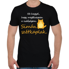 PRINTFASHION Ne hagy, hogy megtévesszen a cukiságom. Simán szétkaplak. Cica - Férfi póló - Fekete férfi póló