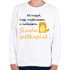 PRINTFASHION Ne hagyd, hogy megtévesszen a cukiságom. Simán szétkaplak. Cica - Gyerek pulóver - Fehér gyerek pulóver, kardigán