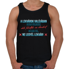 PRINTFASHION Ne legyél lekvár - Férfi atléta - Fekete atléta, trikó