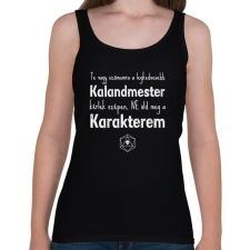 PRINTFASHION Ne öld meg a karakterem! - Női atléta - Fekete női trikó